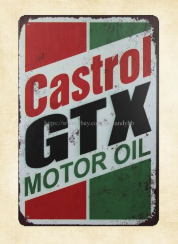 Castrol Oil Gtx - Reproducciones de carteles metálicos de la