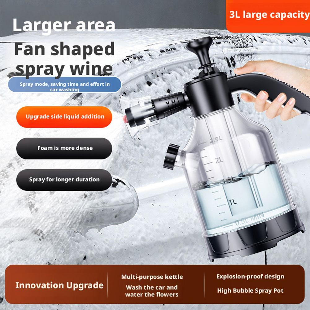 Foam Cannon Car Wash - Pulverizador de espuma manual de 3L