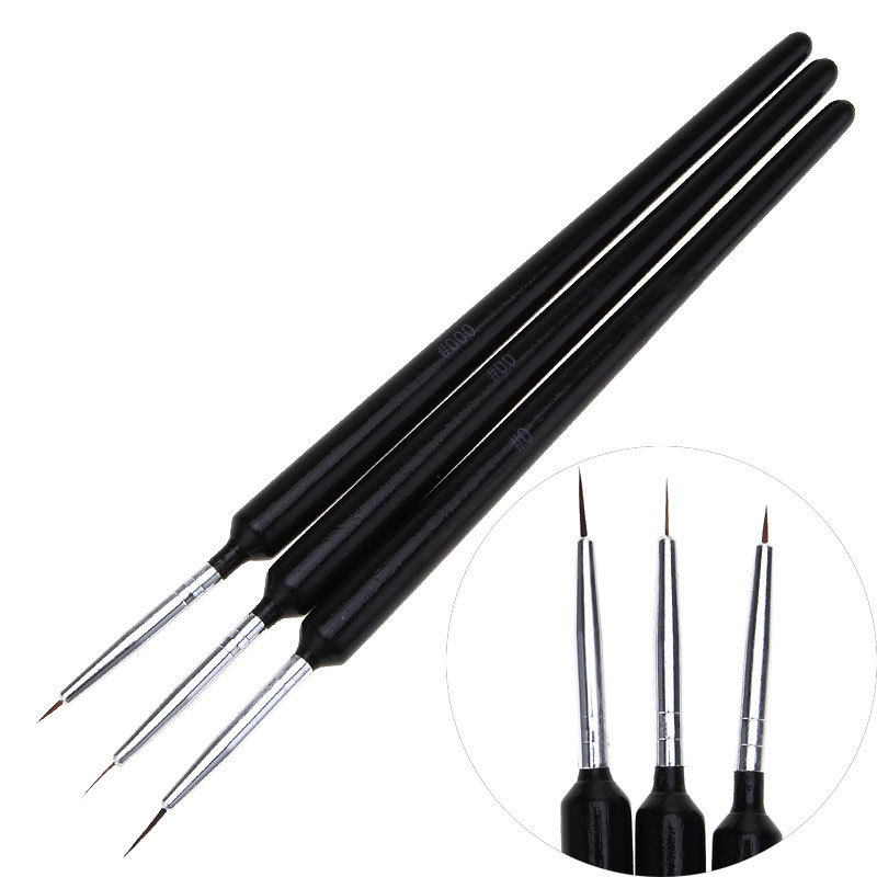 Detailing Brush Set - Juego de 3 pinceles ultrafinos para