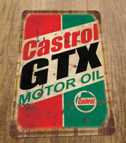 Letrero Metálico de Pared con  - Castrol Oil Gtx reseña y precio